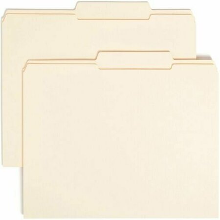 SAMSILL 8-1/2 x 11in, Letter Size, Manila, File Folders with Top Tabs SMD10376